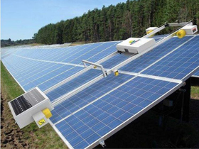 Photovoltaic sweeper battery